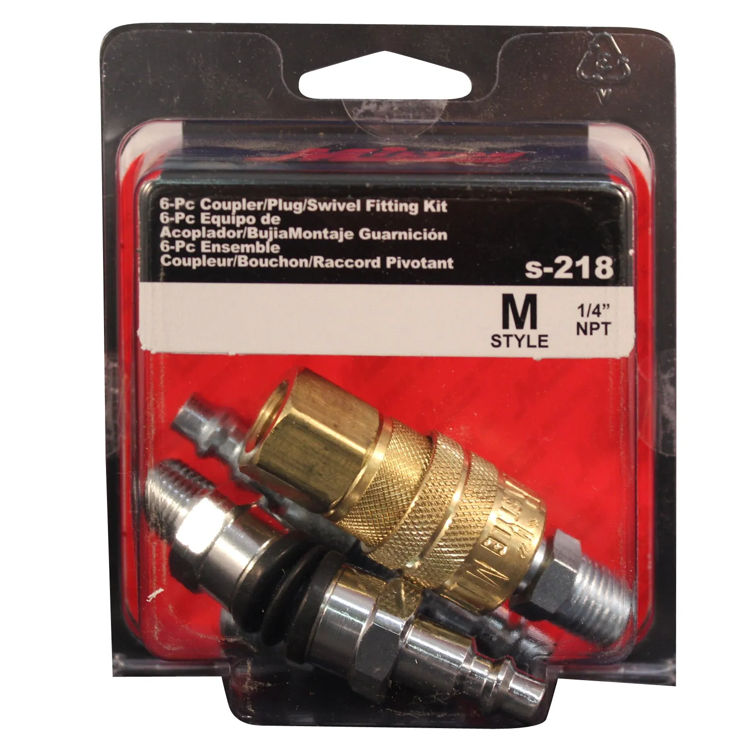 1/4" M-STYLE® Swivel Coupler and Plug Kit