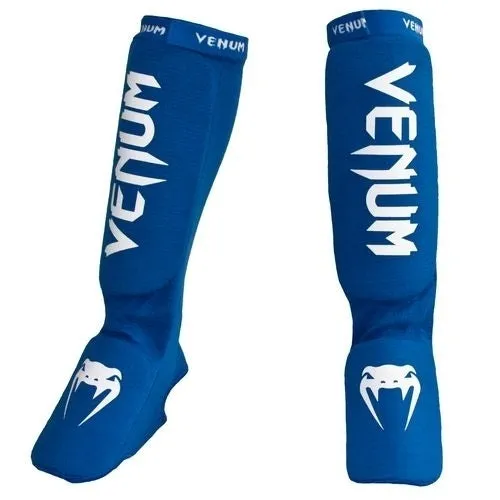 Blue Venum Kontact Shin Instep Guards