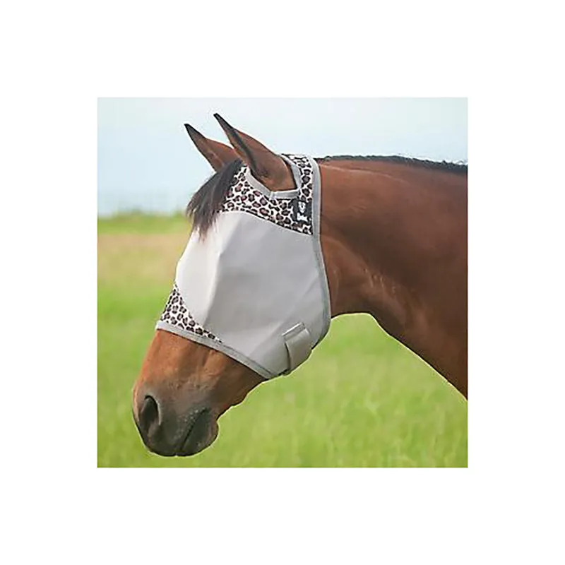 Cashel Crusader Average Horse Sized Designer Fly Mask- Leopard
