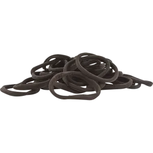 Classic Equine Black Jersey Tail Bands- 100 Pack
