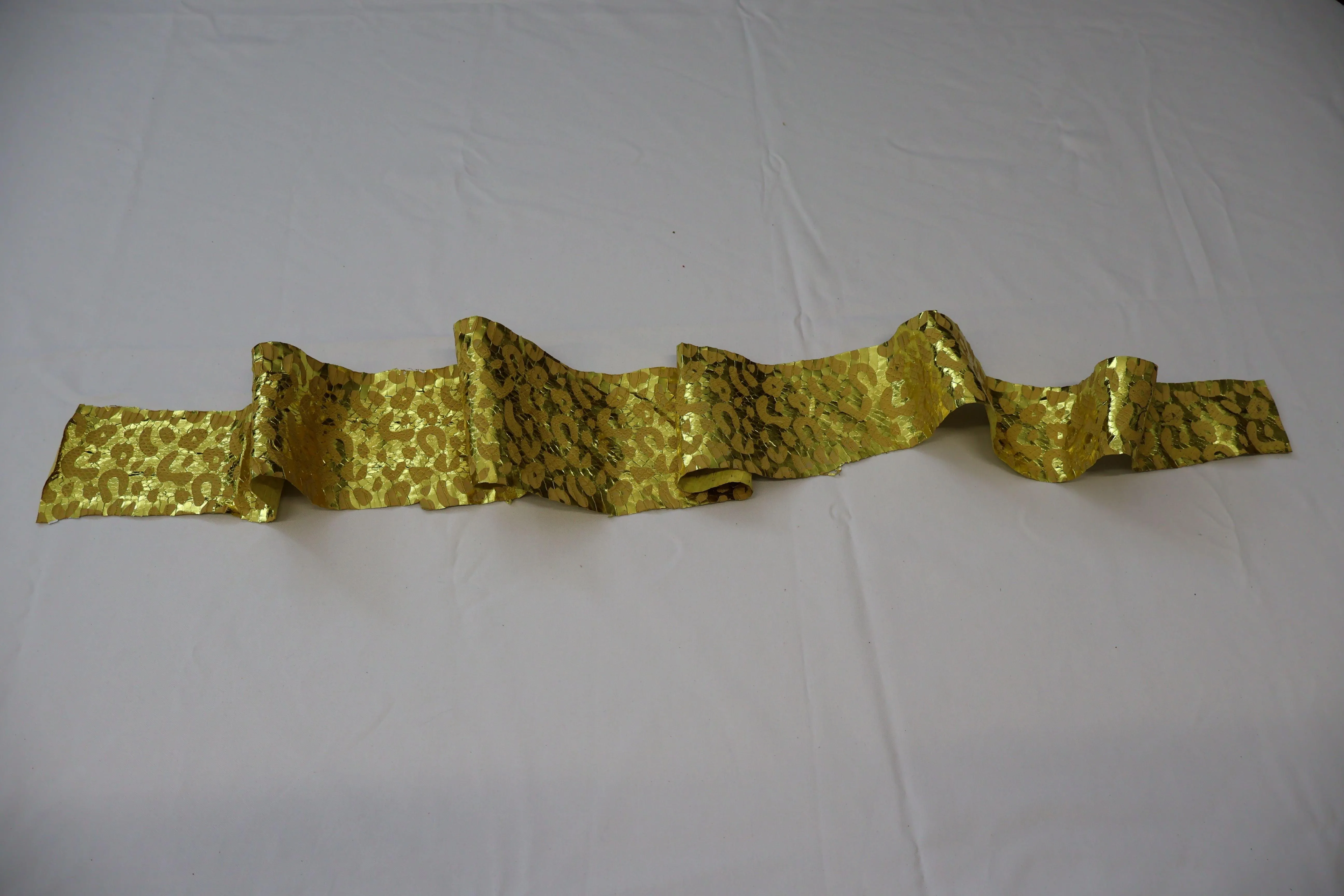 Genuine snakeskins, Real snake leather hide, thin and metallic, thickness 0,3mm(1 oz)