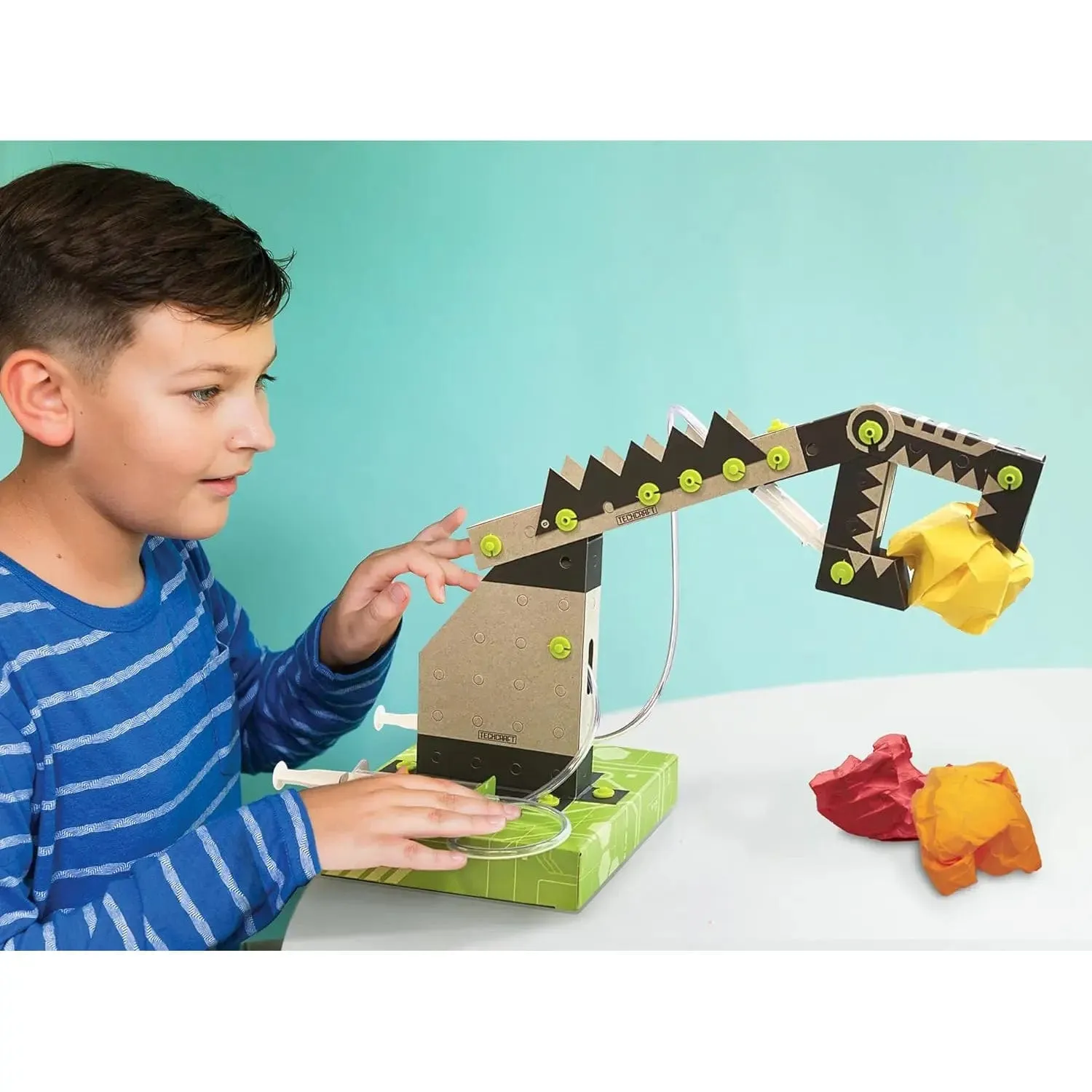 Green Science Pneumatic Robot Arm Construction Kit 40cm Age 5 